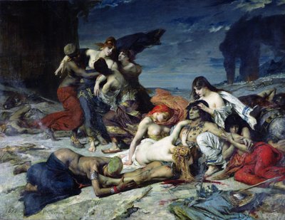 Der Tod von Ravana, 1875 von Fernand Cormon